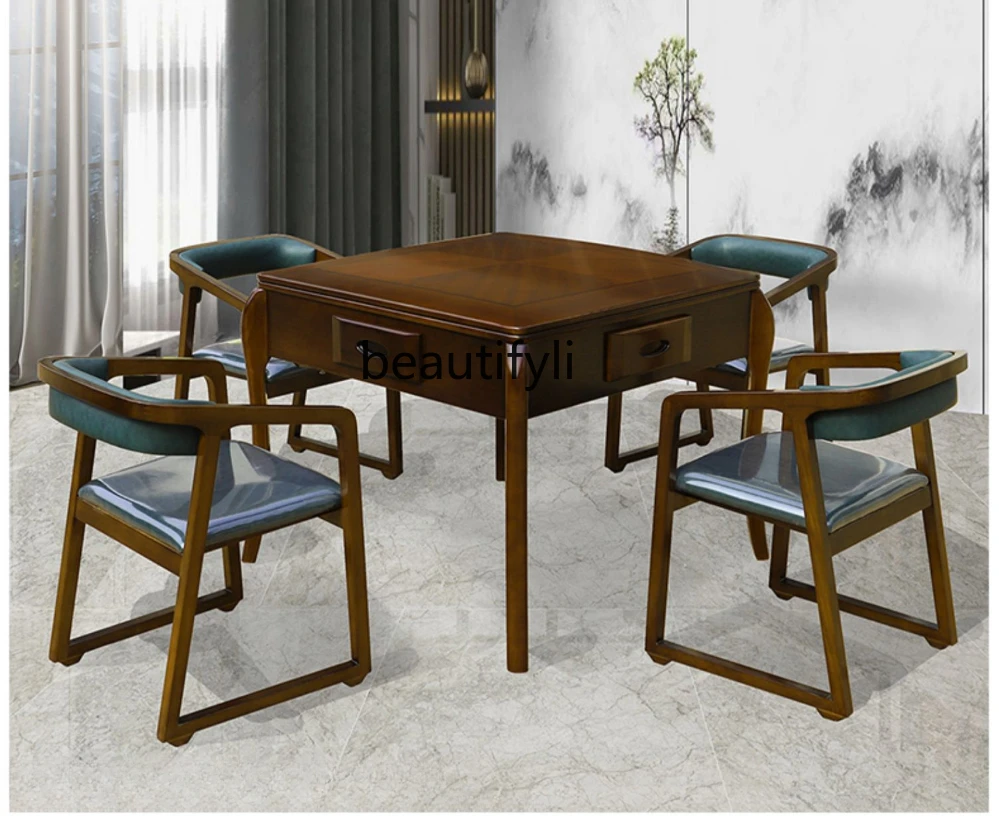 High-End New Chinese Style Solid Wood Mahjong Machine Dining Table Dual-Use Machine Linen Electric Automatic
High-End New Chinese Style Solid Wood Mahjong Machine Dining Table Dual-Use Machine Linen Electric Automatic