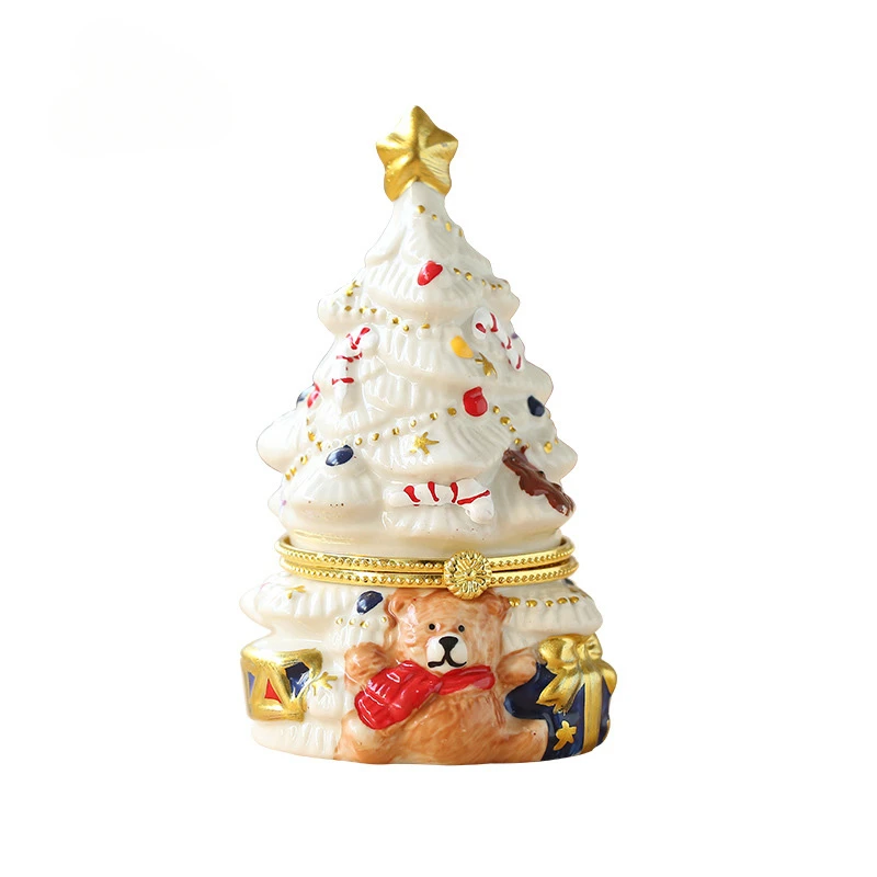 Christmas Decoration Gifts Ceramic Jewelry Box Christmas Tree Bear Scented Candles Home Crafts Ornament
Christmas Decoration Gifts Ceramic Jewelry Box Christmas Tree Bear Scented Candles Home Crafts Ornament