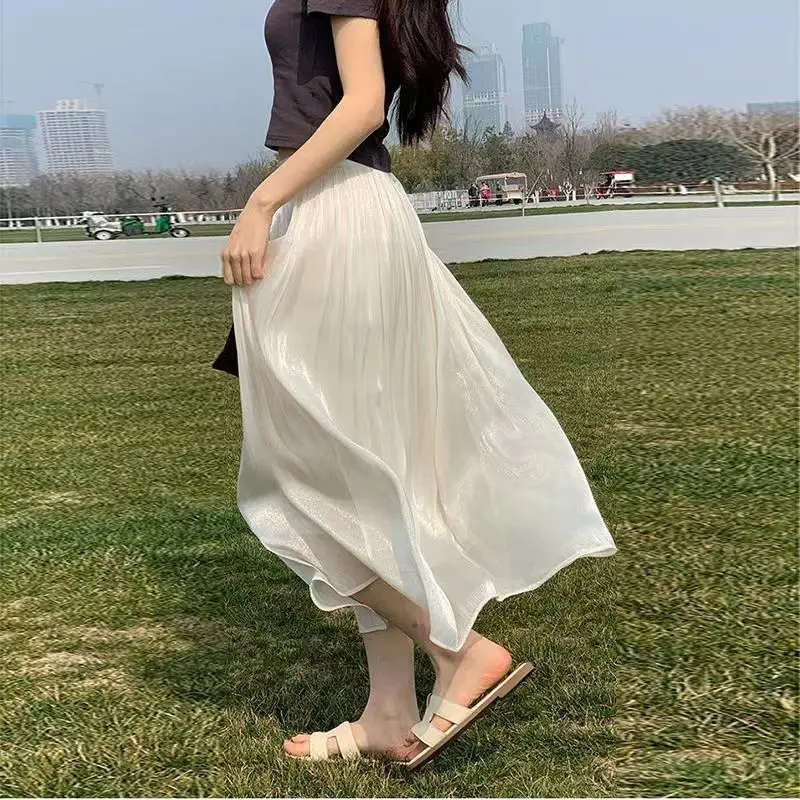 Chiffon Glimmering Tulle Half Skirt A-Line Summer 2024 Draped Elegant Versatile Fairy Tale Pleated Skirt Polyester Fiber
Chiffon Glimmering Tulle Half Skirt A-Line Summer 2024 Draped Elegant Versatile Fairy Tale Pleated Skirt Polyester Fiber