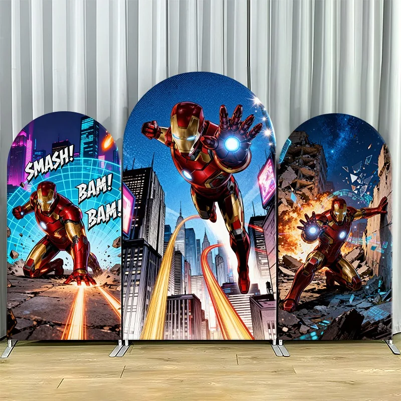 Arch Backdrop Cover Single Side Iron Man Comic Superhero Action Party Decoration Photo Booth Background Props Event Supplies
Arch Backdrop Cover Single Side Iron Man Comic Superhero Action Party Decoration Photo Booth Background Props Event Supplies