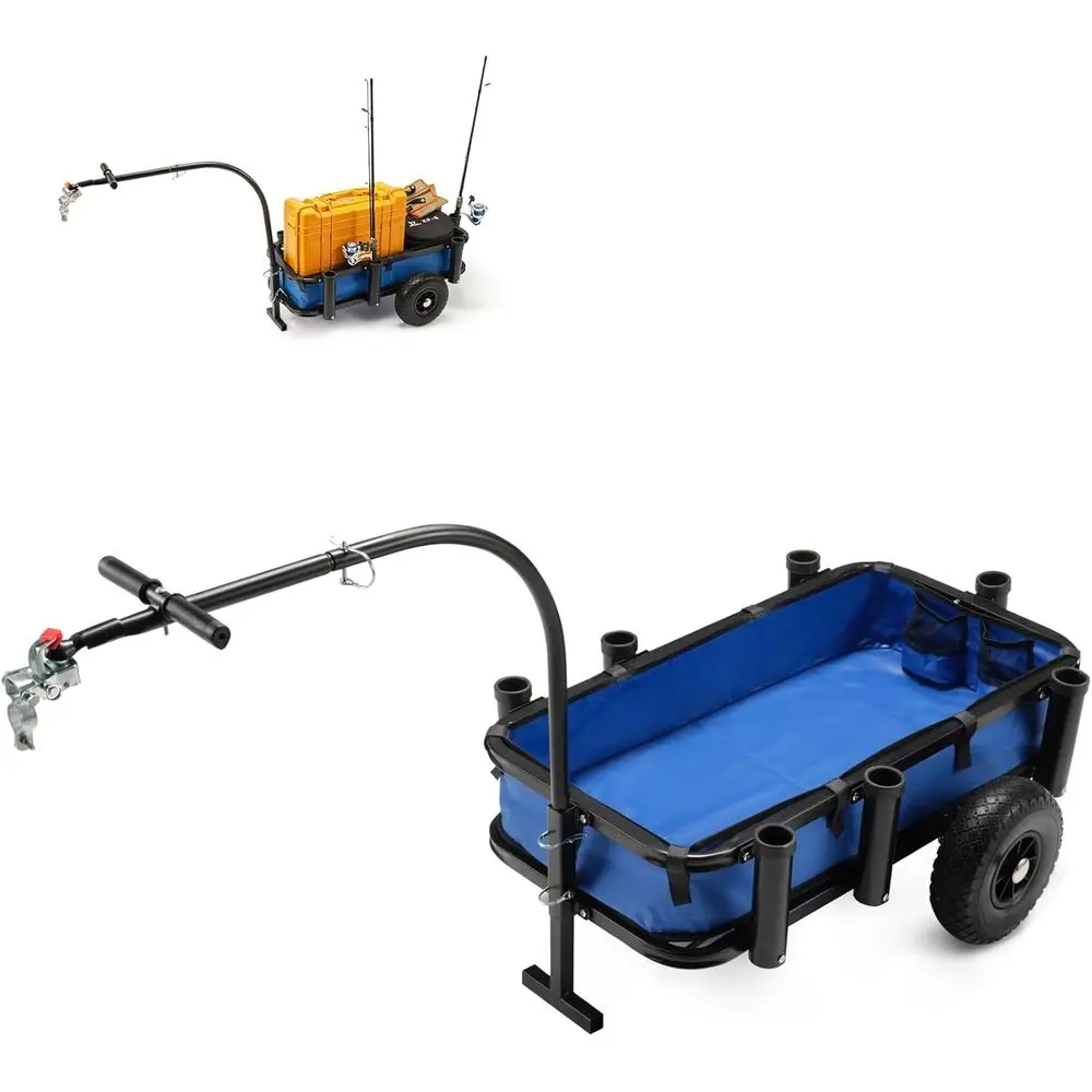 Beach ishing Cart, w/10 Big Wheels Black Polid Balloon Tires or Sand, ishing Wagon Cart Large acity with 32-1/4" L x 16" W Liner
Beach ishing Cart, w/10 Big Wheels Black Polid Balloon Tires or Sand, ishing Wagon Cart Large acity with 32-1/4" L x 16" W Liner