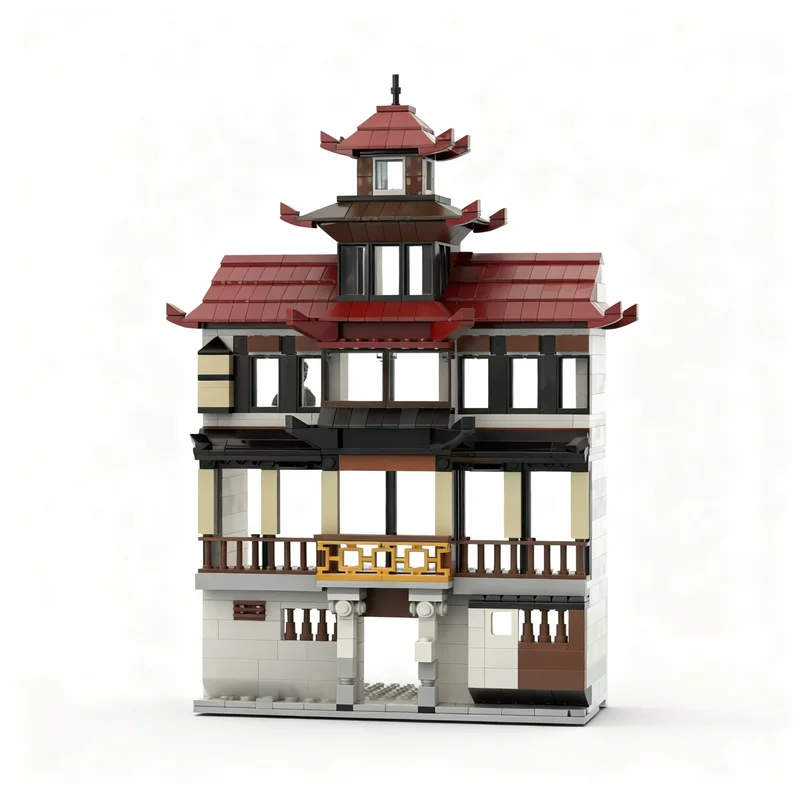 540pcs MOC Japan Traditional Building Ryokan Model Blocks Construction Toy Christmas Gifts DIY Creative Idea Education Assemble
540pcs MOC Japan Traditional Building Ryokan Model Blocks Construction Toy Christmas Gifts DIY Creative Idea Education Assemble