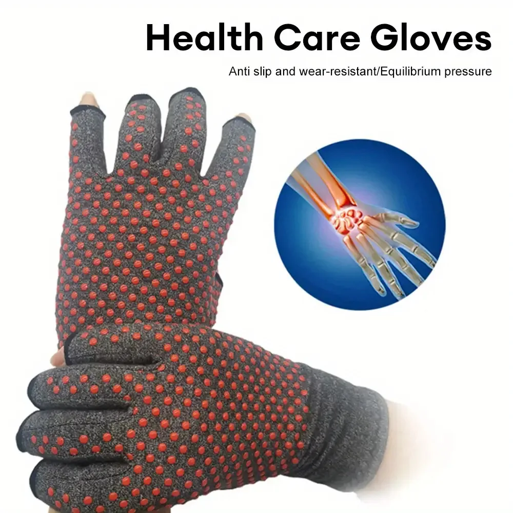 1Pair Arthritis Compression Gloves, Fingerless Design with Grip, Hand Support for Enhanced Grip Strength Pain Relief
1Pair Arthritis Compression Gloves, Fingerless Design with Grip, Hand Support for Enhanced Grip Strength Pain Relief