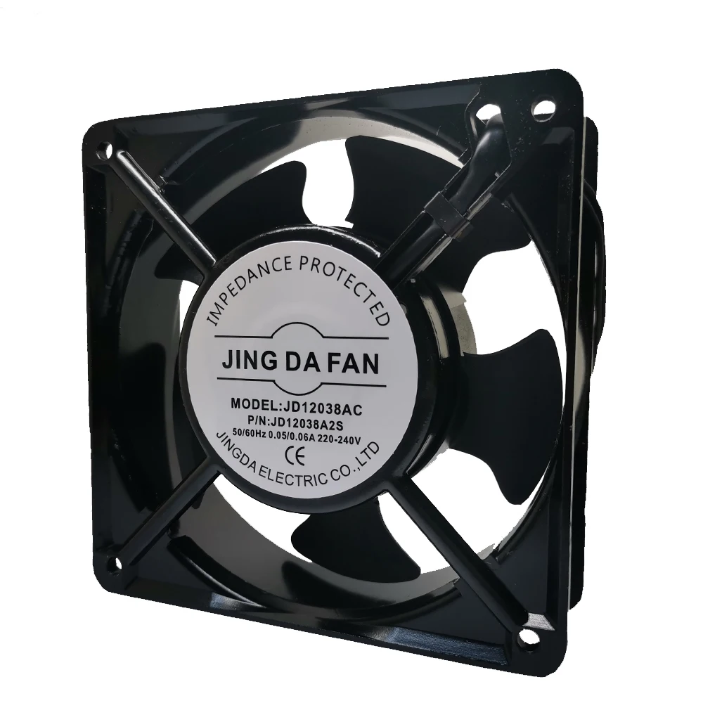 New and original Jingda Jing Da Fan oil bearing axial flow fan jd12038ac 220v0.14a AC cooling fan
New and original Jingda Jing Da Fan oil bearing axial flow fan jd12038ac 220v0.14a AC cooling fan