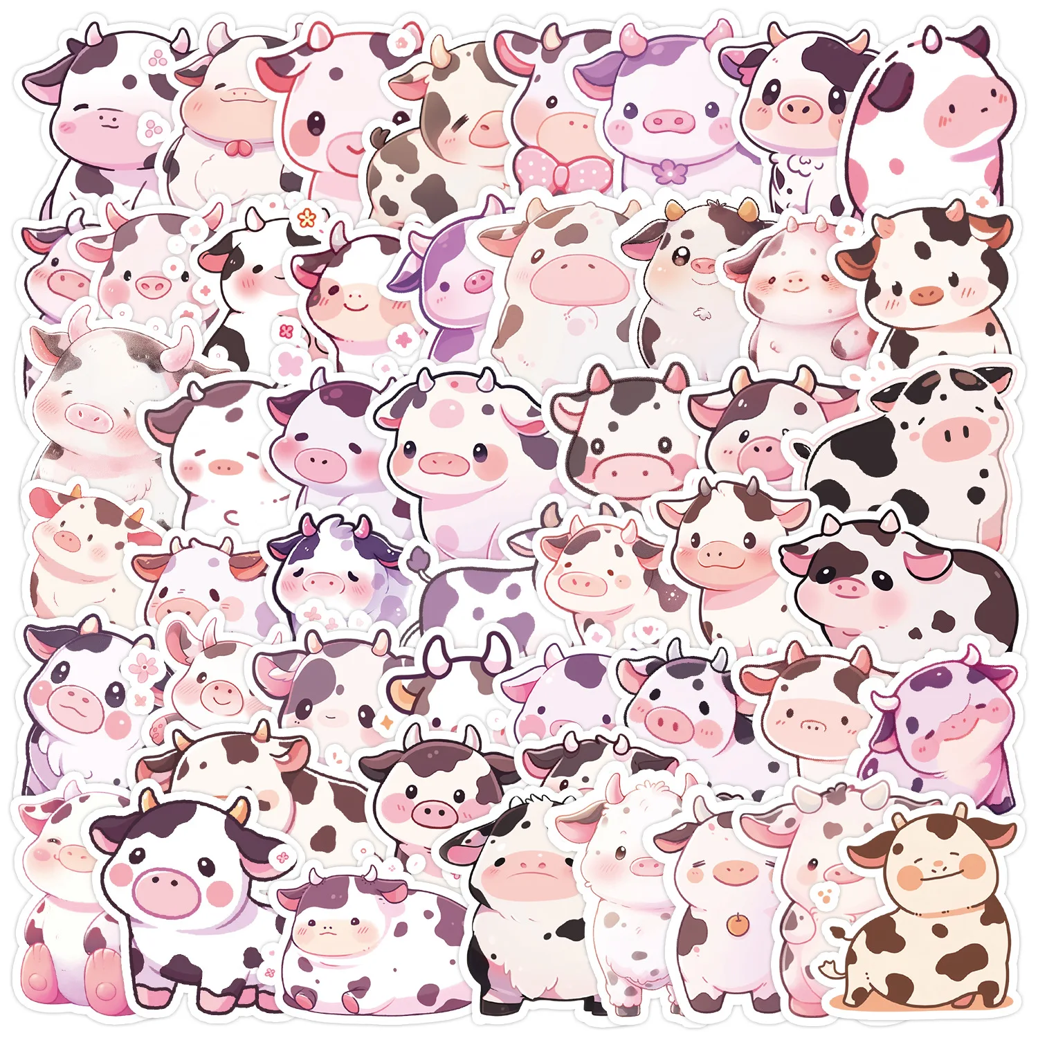 50Pcs Cartoon Adorkable Dairy Cattle Series Stickers Suitcase Phone Case Water Bottle Waterproof Decoration Diy Sticker Packs
50Pcs Cartoon Adorkable Dairy Cattle Series Stickers Suitcase Phone Case Water Bottle Waterproof Decoration Diy Sticker Packs