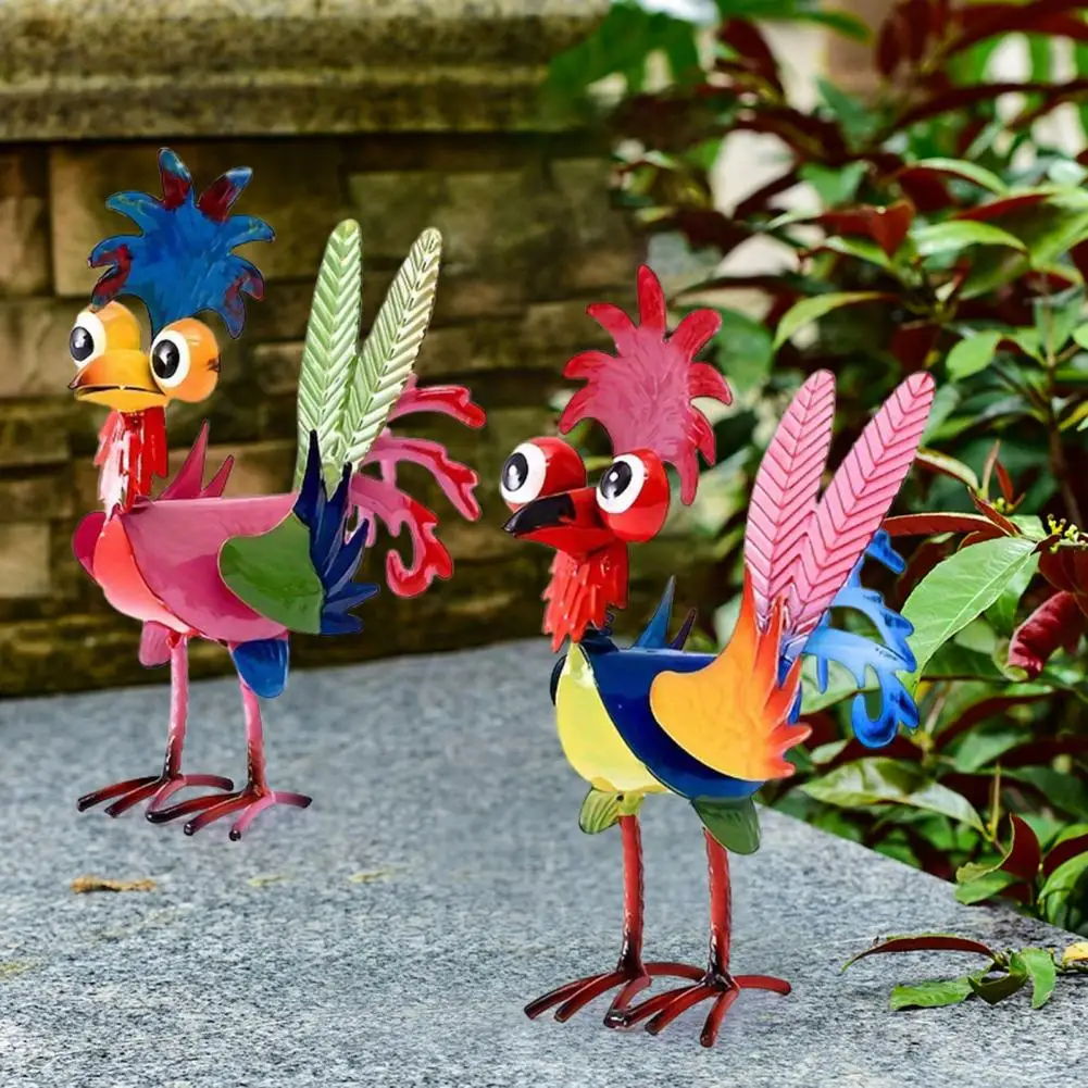 Vibrant Rooster Ornament Colorful Rooster Statue Colorful Hand-painted Rooster Statue for Garden Decor Metal for Backyard
Vibrant Rooster Ornament Colorful Rooster Statue Colorful Hand-painted Rooster Statue for Garden Decor Metal for Backyard