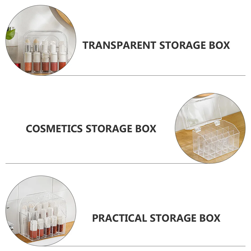 Lipstick Storage Box 15 Compartments Transparent Large Capacity Dust Proof Makeup ganizer Cosmetics Case Smooth Opening
Lipstick Storage Box 15 Compartments Transparent Large Capacity Dust Proof Makeup ganizer Cosmetics Case Smooth Opening