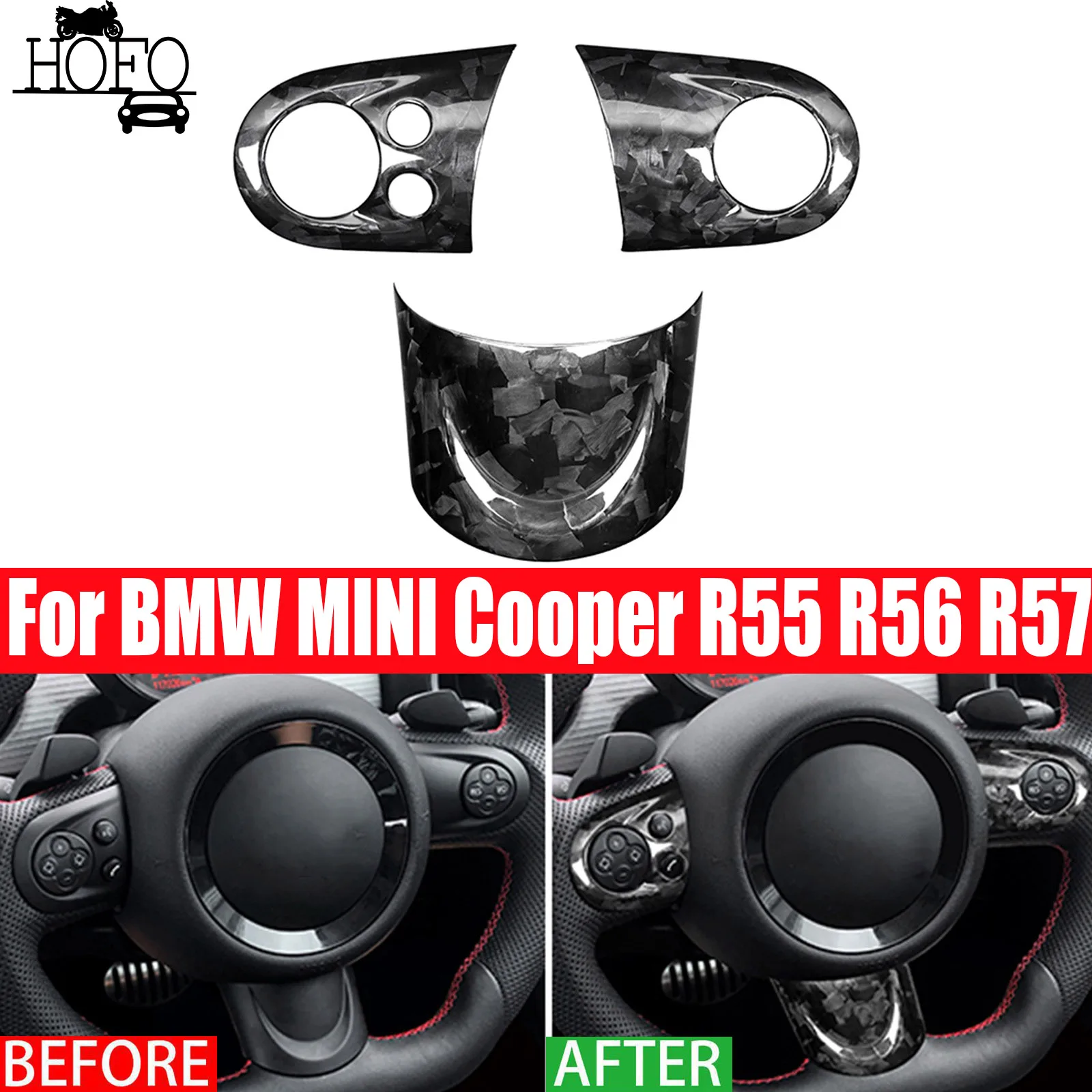 3PCS Steering Wheel Trim Cover For BMW MINI Cooper R55 R56 R57
3PCS Steering Wheel Trim Cover For BMW MINI Cooper R55 R56 R57