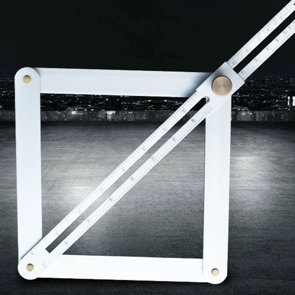 Aluminum Alloy Angle Diagonal Measuring Tool Silver Adjustable Durable Anti-Oxidation Strong Metal Build For Construction
Aluminum Alloy Angle Diagonal Measuring Tool Silver Adjustable Durable Anti-Oxidation Strong Metal Build For Construction