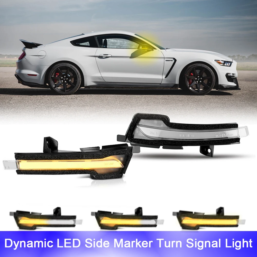 2Pcs Canbus LED Dynamic Amber Side Mirror Lights Car Turn Signal Indicator Lamp For Ford Mustang 2015-2021 OEM FR3Z13B374A
2Pcs Canbus LED Dynamic Amber Side Mirror Lights Car Turn Signal Indicator Lamp For Ford Mustang 2015-2021 OEM FR3Z13B374A