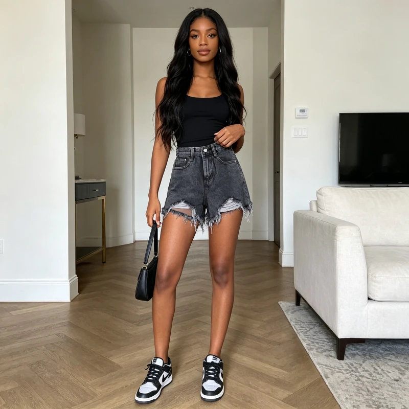 Denim Pant Women Short Jeans Vintage Straight Pants Slim Fit High Waist Trousers Tassel Y2k Streetwear Elegant Beach Casual 2026
Denim Pant Women Short Jeans Vintage Straight Pants Slim Fit High Waist Trousers Tassel Y2k Streetwear Elegant Beach Casual 2026
