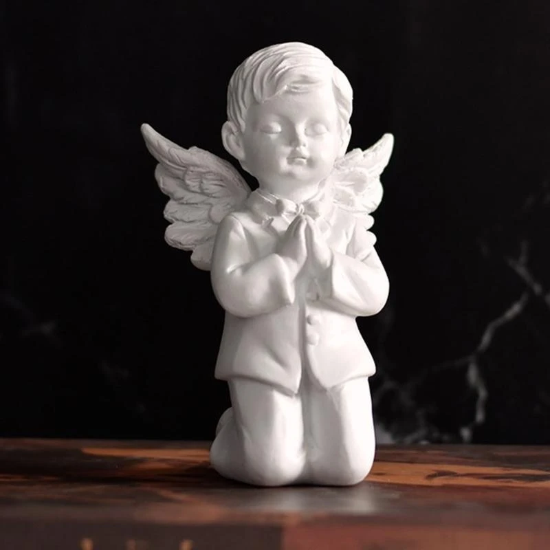E8BD Angelic Statue Praying Boy Girl Figurine for Thanksgiving Christmas Home Table Decors Spiritual Ornament Memorials Gift
E8BD Angelic Statue Praying Boy Girl Figurine for Thanksgiving Christmas Home Table Decors Spiritual Ornament Memorials Gift