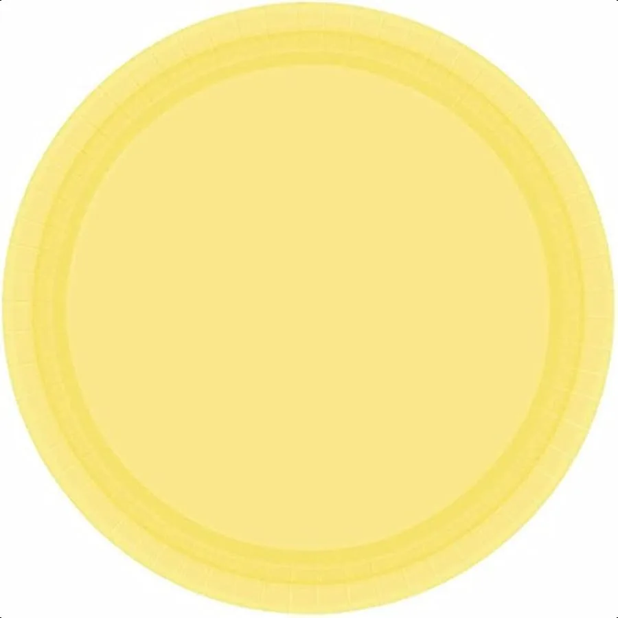 Light Yellow Round Paper Plates 6.75 Pack Of 20 Perfect For Parties Celebrations and Picnics
Light Yellow Round Paper Plates 6.75 Pack Of 20 Perfect For Parties Celebrations and Picnics