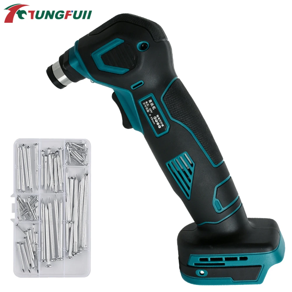 TUNGFULL Cordless Auto Hammer Palm Nailer Electric Nail Hammer 19000 RPM Rechargeable Handheld Power Tool For Makita No Battery
TUNGFULL Cordless Auto Hammer Palm Nailer Electric Nail Hammer 19000 RPM Rechargeable Handheld Power Tool For Makita No Battery