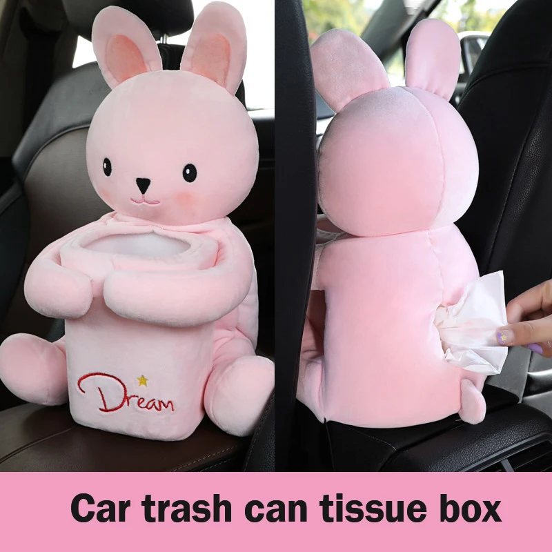 Cute Car Interior Accessories Paper Towel Box Trash Can Dual-Use Creativity Cute Car Paper Drawer Car Interior Decoration 
Cute Car Interior Accessories Paper Towel Box Trash Can Dual-Use Creativity Cute Car Paper Drawer Car Interior Decoration