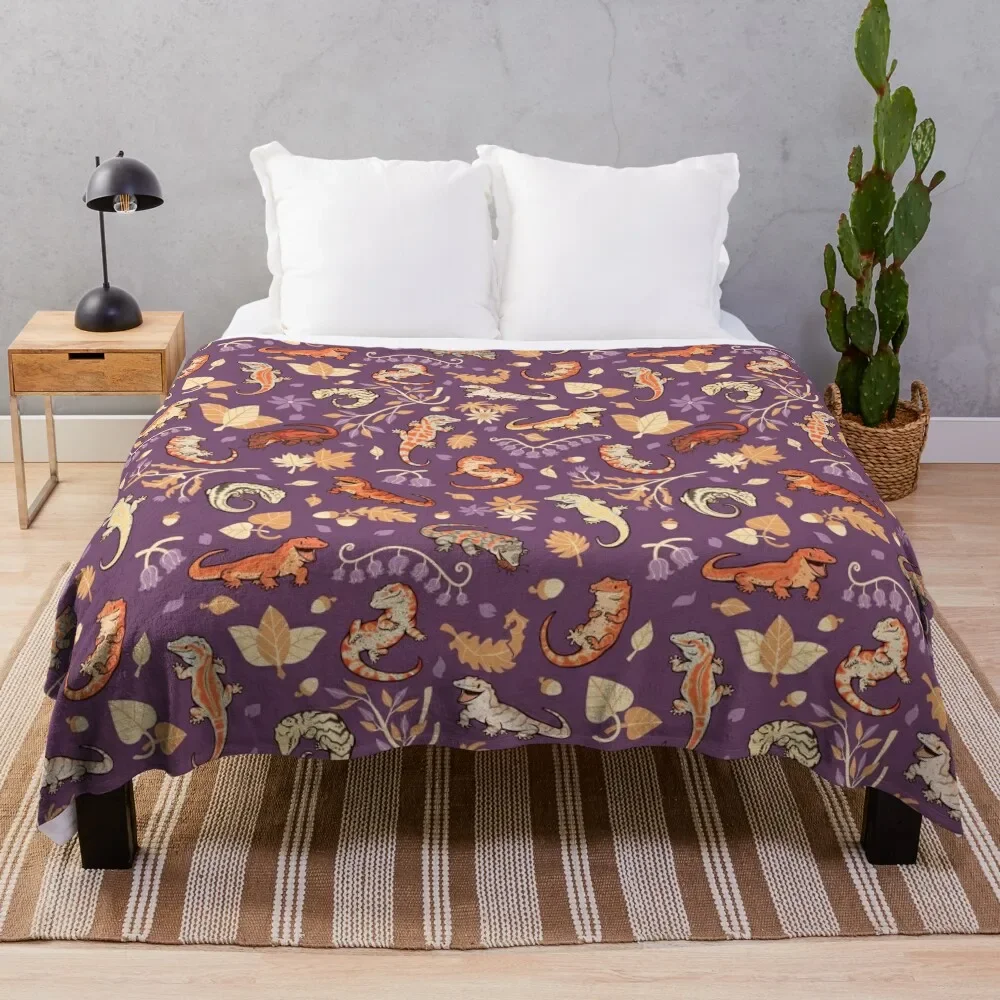 Autumn geckos in purple Throw Blanket cosplay anime Plush Travel Furry Blankets
Autumn geckos in purple Throw Blanket cosplay anime Plush Travel Furry Blankets