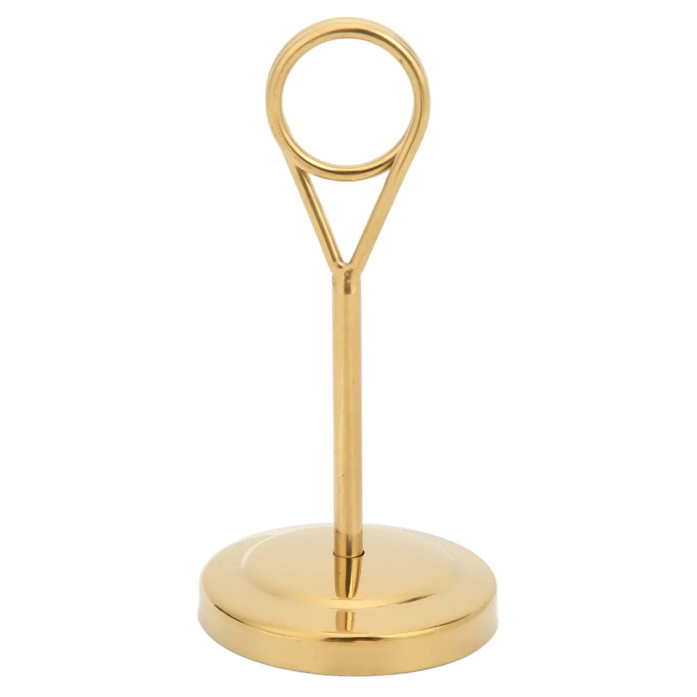 2Pcs Durable Gold Table Cardholder Multi-purpose Sturdy Metal Table Clip Stable Non-Slip Name Card Clips Office
2Pcs Durable Gold Table Cardholder Multi-purpose Sturdy Metal Table Clip Stable Non-Slip Name Card Clips Office