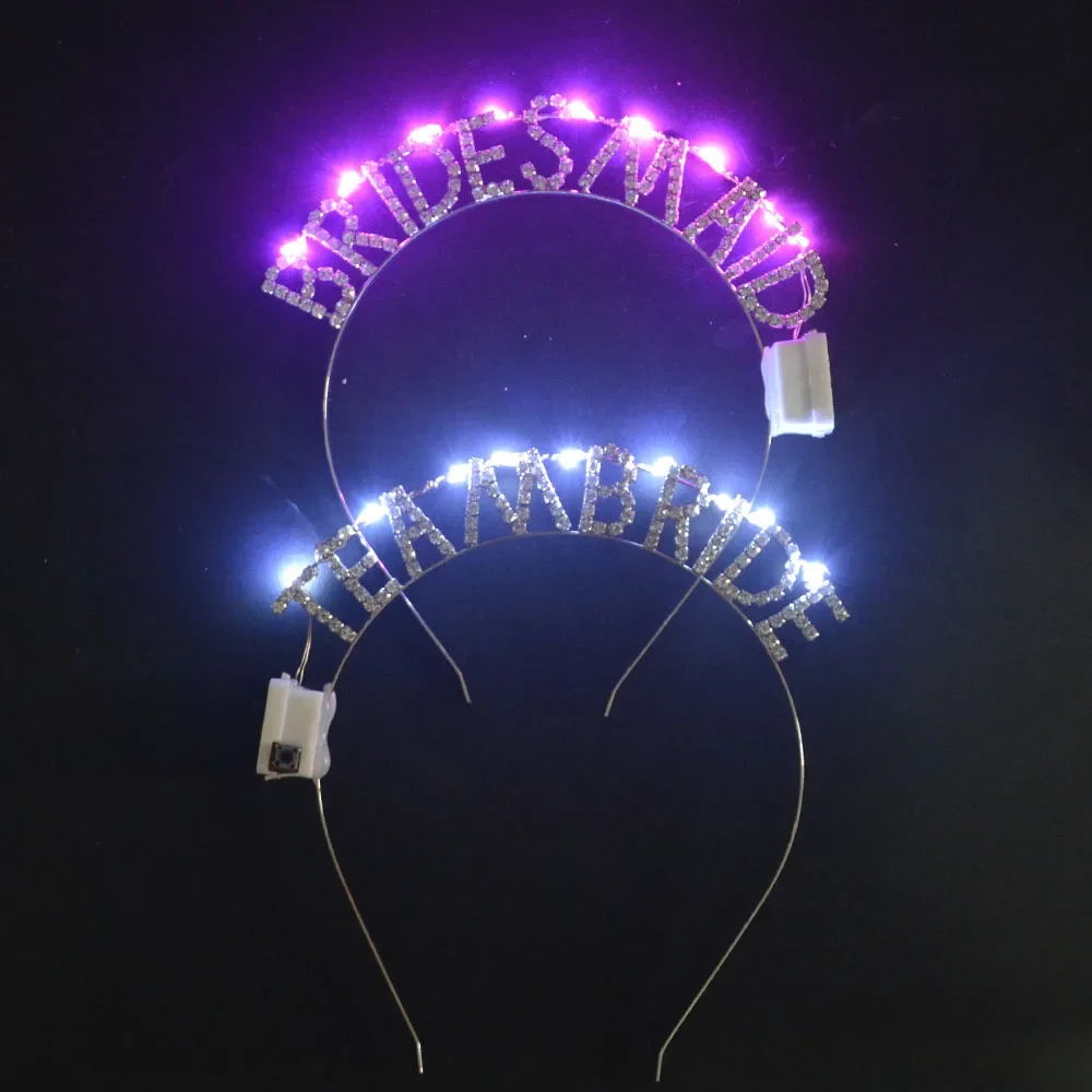 LED Blinking Women Girls Bride To Be Bridesmaid Tiara Crown Headband Hen Party Glow Cosplay Wedding Birthday
LED Blinking Women Girls Bride To Be Bridesmaid Tiara Crown Headband Hen Party Glow Cosplay Wedding Birthday