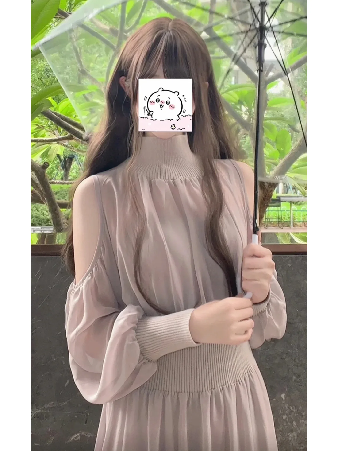 Elegant Long Sleeve off Shoulder Dress Women's Loose Fit Casual Style Polyester Fiber High Collar Full Length Elegant Dress
Elegant Long Sleeve off Shoulder Dress Women's Loose Fit Casual Style Polyester Fiber High Collar Full Length Elegant Dress