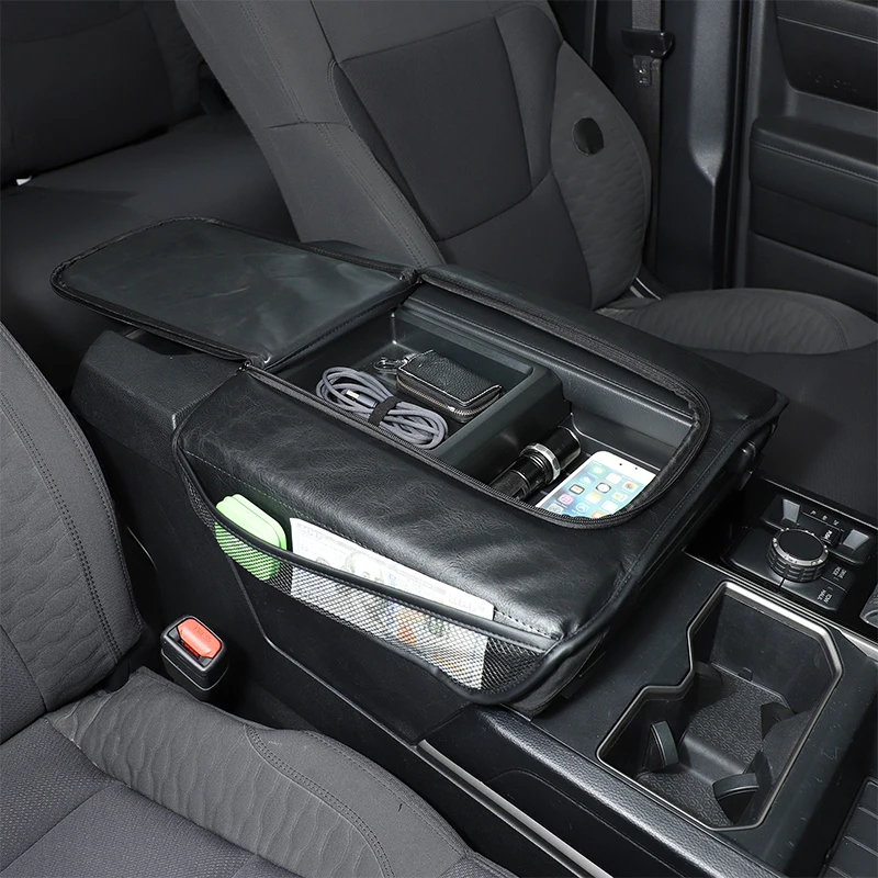 For Toyota Tundra/Sequoia 22-24 Black Leather Car Armrest Box Cover Protective Cover with Storage Bag on Side Auto Accessories
For Toyota Tundra/Sequoia 22-24 Black Leather Car Armrest Box Cover Protective Cover with Storage Bag on Side Auto Accessories