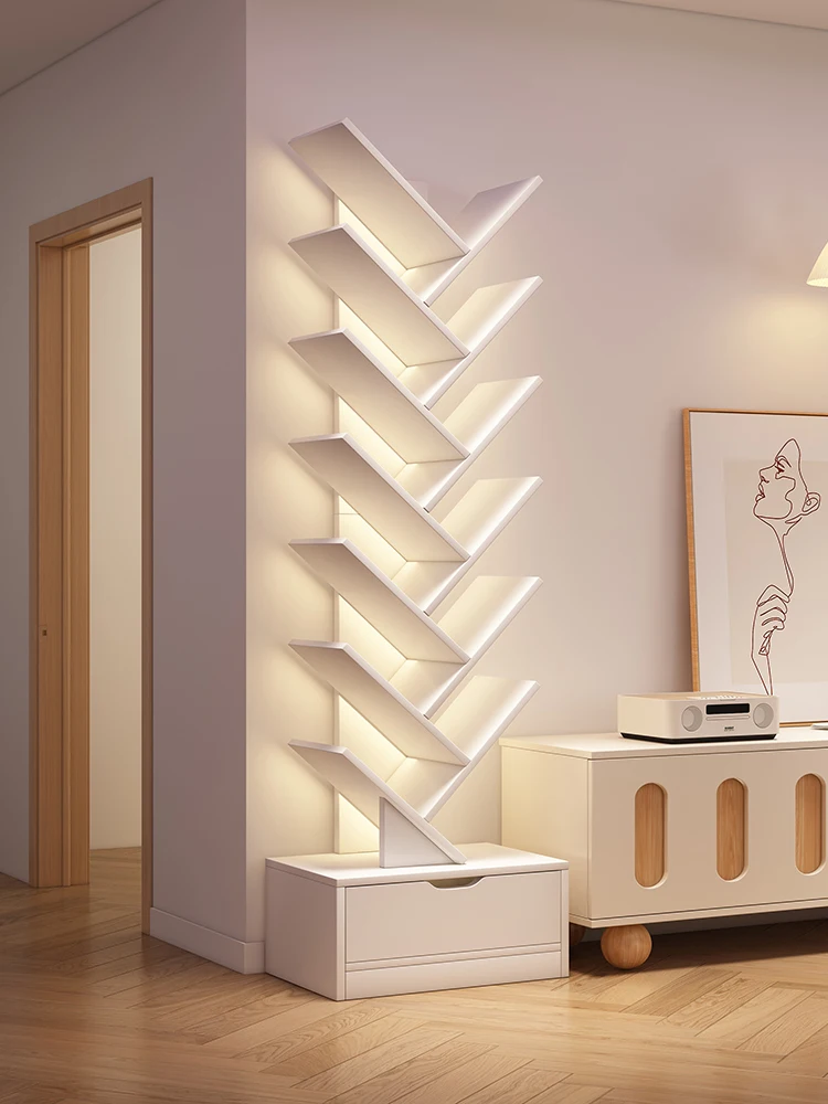 Tree-shaped bookshelf Shelf Floor-to-ceiling creative bookcase Household simple multi-layer storage cabinet Student living room
Tree-shaped bookshelf Shelf Floor-to-ceiling creative bookcase Household simple multi-layer storage cabinet Student living room