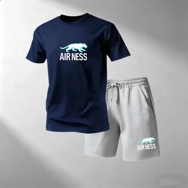 Summer Hot Sale Men's Short Sleeve T-Shirt + Shorts Set Breathable Quick Dry Casual Sports Suit Round Neck Fitness Home Outdoor
Summer Hot Sale Men's Short Sleeve T-Shirt + Shorts Set Breathable Quick Dry Casual Sports Suit Round Neck Fitness Home Outdoor