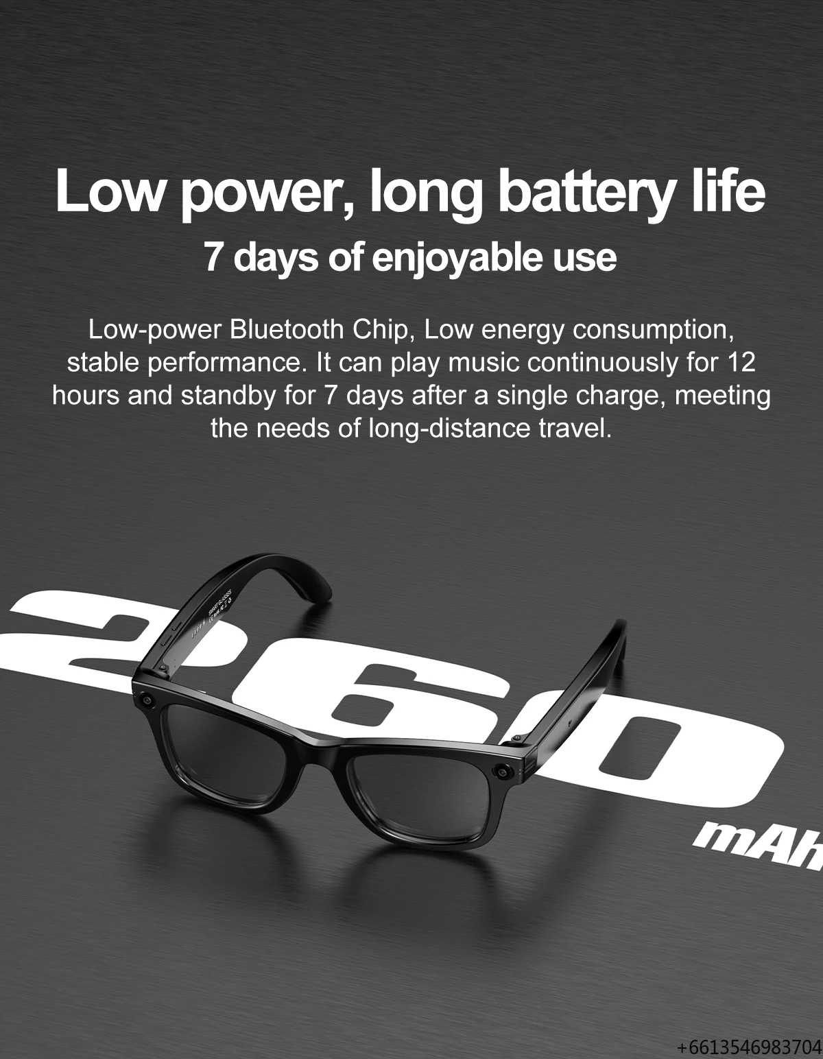 AI Smart Glasses Hey Turbo Voice Wake-up 5MP Camera 720P Video 260mAh Long Battery Life Magnetic Charging AI Assistance Glasses
AI Smart Glasses Hey Turbo Voice Wake-up 5MP Camera 720P Video 260mAh Long Battery Life Magnetic Charging AI Assistance Glasses