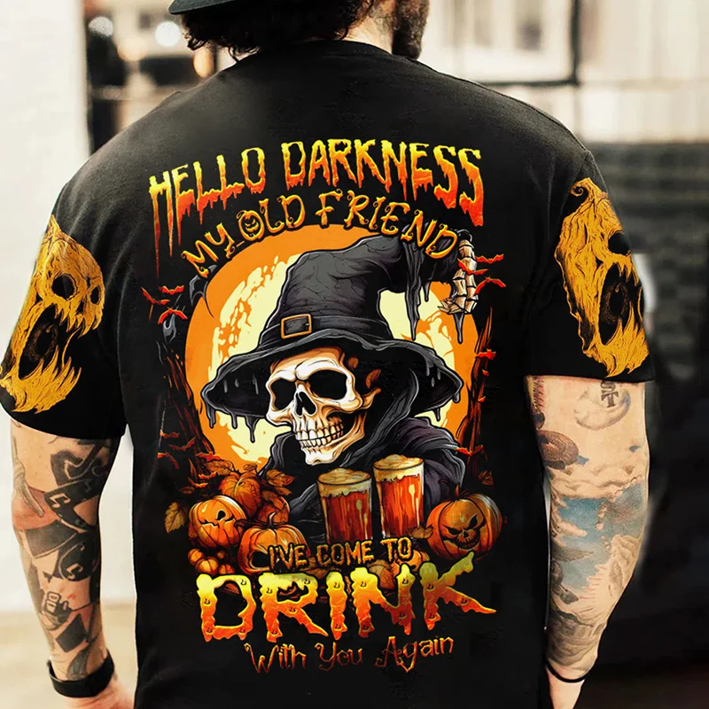 Summer new horror Halloween pumpkin pattern men's hip-hop street summer clothing loose short sleeved top oversized T-shirt 2024
Summer new horror Halloween pumpkin pattern men's hip-hop street summer clothing loose short sleeved top oversized T-shirt 2024