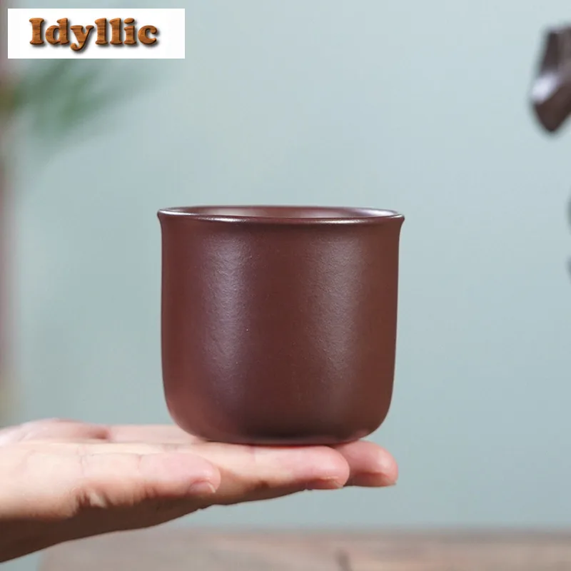 140 мл Исинская фиолетовая глина, простая чайная чашка, чайная чаша ручной работы, набор чайных чашек, чашка для дегустации запаха, чашки Jianzhan Master, посуда, подарок 
140 мл Исинская фиолетовая глина, простая чайная чашка, чайная чаша ручной работы, набор чайных чашек, чашка для дегустации запаха, чашки Jianzhan Master, посуда, подарок