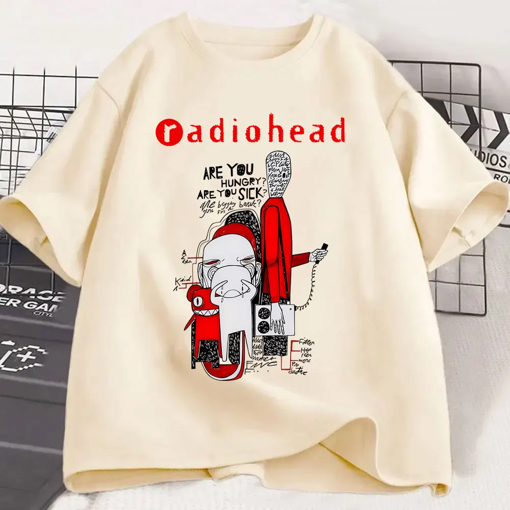 Rock Band Radiohead Are You Hungry Are You Sick Merch T Shirt Men Women Retro Casual Cotton T-shirts Men's Hip Hop Streetwear
Rock Band Radiohead Are You Hungry Are You Sick Merch T Shirt Men Women Retro Casual Cotton T-shirts Men's Hip Hop Streetwear