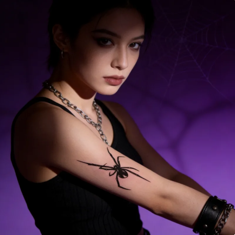 HUAHUA2026 НОВАЯ ультра-реалистичная временная татуировка-паук, 1 лист, водонепроницаемая и долговечная для до 2 недели, крутая наклейка на тело
HUAHUA2026 НОВАЯ ультра-реалистичная временная татуировка-паук, 1 лист, водонепроницаемая и долговечная для до 2 недели, крутая наклейка на тело