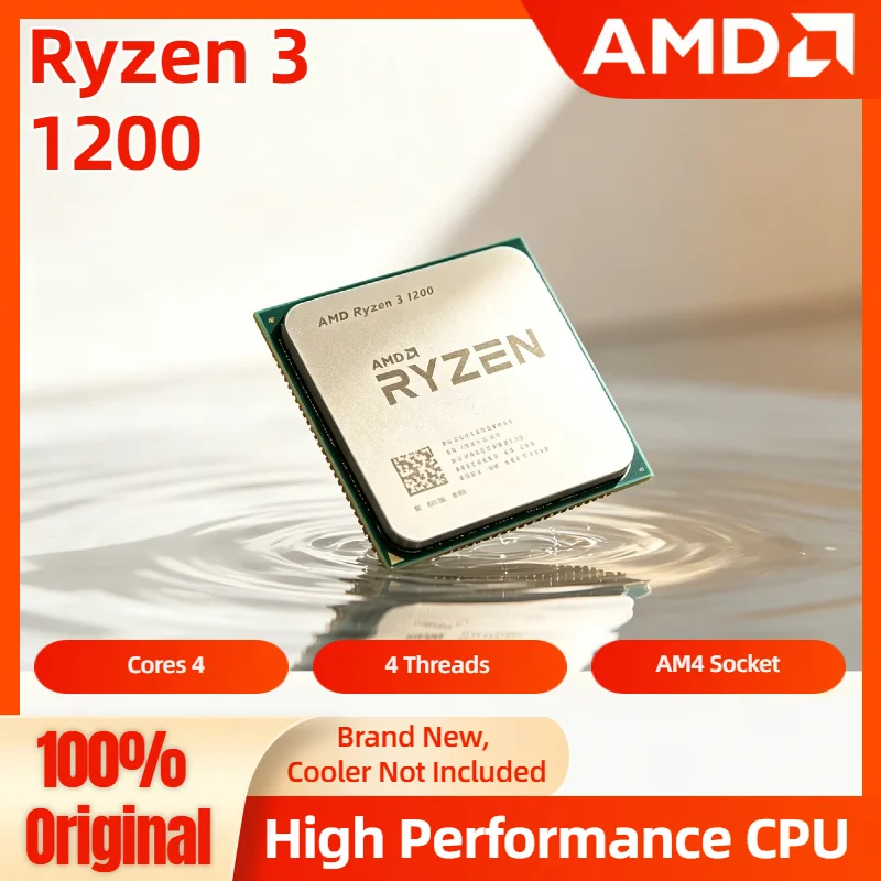 Zenith AMD Ryzen 3 1200 R3 1200 CPU 4-Core 4-Thread 3.4 GHz Unlocked Desktop Processor Socket AM4 Gaming CPU Without Package
Zenith AMD Ryzen 3 1200 R3 1200 CPU 4-Core 4-Thread 3.4 GHz Unlocked Desktop Processor Socket AM4 Gaming CPU Without Package