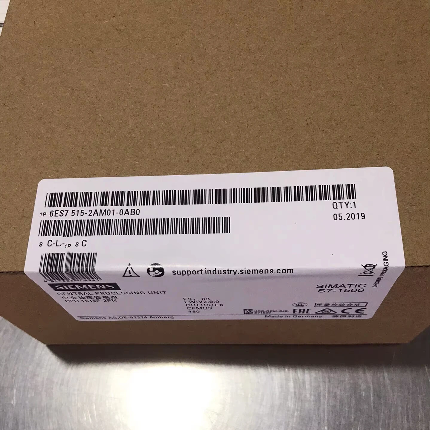 6ES7515-2AM01-0AB0 6ES75152AM010AB0 CPU 1515-2 PN S7-1500 Series 2MB Work Memory PLC
6ES7515-2AM01-0AB0 6ES75152AM010AB0 CPU 1515-2 PN S7-1500 Series 2MB Work Memory PLC