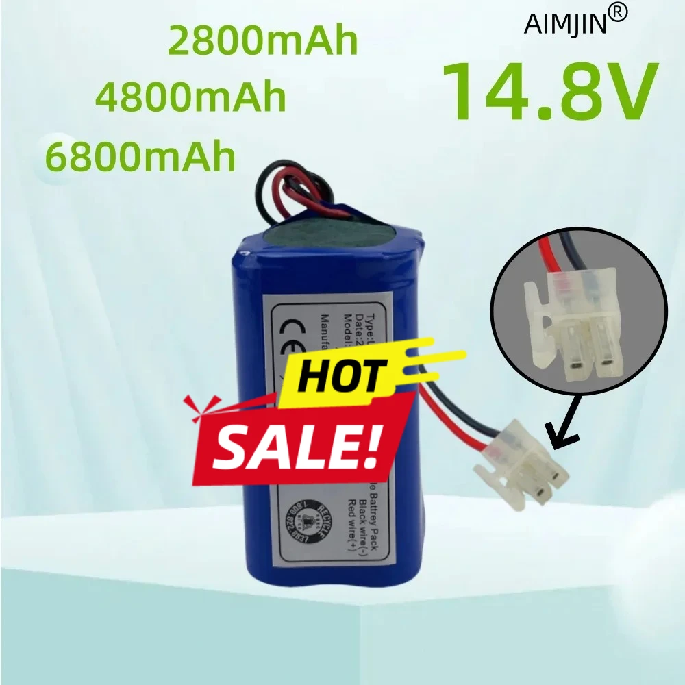 Hot Sale 14.8V 2800mAh 4800mAh 6800mAh Li-ion Battery For ILIFE A4 A40 A4S A6 A8 V7 V7S V7S Pro V50 Robot Vacuum Cleaner
Hot Sale 14.8V 2800mAh 4800mAh 6800mAh Li-ion Battery For ILIFE A4 A40 A4S A6 A8 V7 V7S V7S Pro V50 Robot Vacuum Cleaner
