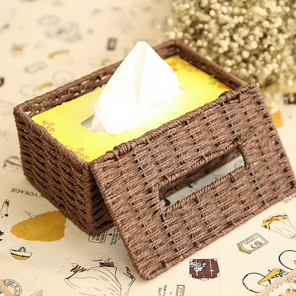 Stylish Tissue Box Woven Paper Towel Container Creative Napkin Holder Office Decorative Box Home Storage Solution
Stylish Tissue Box Woven Paper Towel Container Creative Napkin Holder Office Decorative Box Home Storage Solution