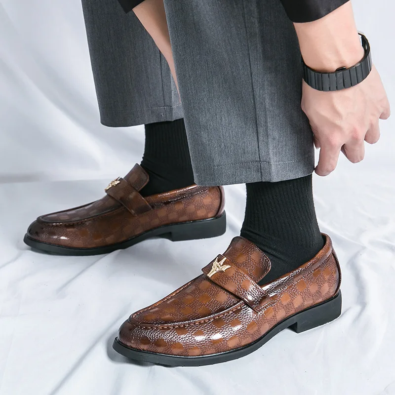 Men Casual Leather Shoes Dress Leather Loafers Men Classic Casual Business Shoes Trend Formal Party Social Leather Shoes Male
Men Casual Leather Shoes Dress Leather Loafers Men Classic Casual Business Shoes Trend Formal Party Social Leather Shoes Male
