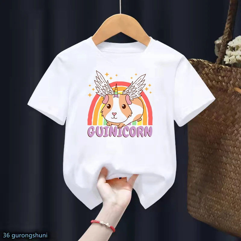Cute Capybara Uncorn Animal Print Tshirt Girls/Boys Rainbow Bow Angel Kids Clothes Harajuku Kawaii Clothes Funny 3-13 T-Shirt
Cute Capybara Uncorn Animal Print Tshirt Girls/Boys Rainbow Bow Angel Kids Clothes Harajuku Kawaii Clothes Funny 3-13 T-Shirt