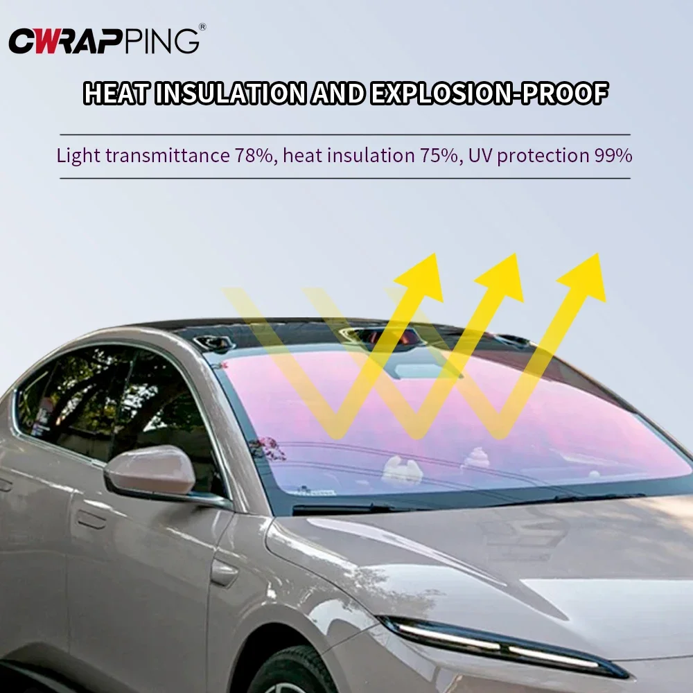 Universal Car Sun Shade Front Windshield Protector Heat Insulation Sticker Window Tint Film Color Changing for Car UV Protection
Universal Car Sun Shade Front Windshield Protector Heat Insulation Sticker Window Tint Film Color Changing for Car UV Protection