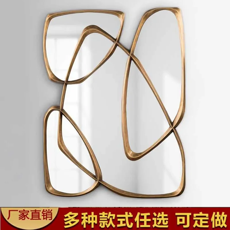 American enigma mirror, special-shaped decorative mirror on the dining side, home splicing irregular mirror
American enigma mirror, special-shaped decorative mirror on the dining side, home splicing irregular mirror