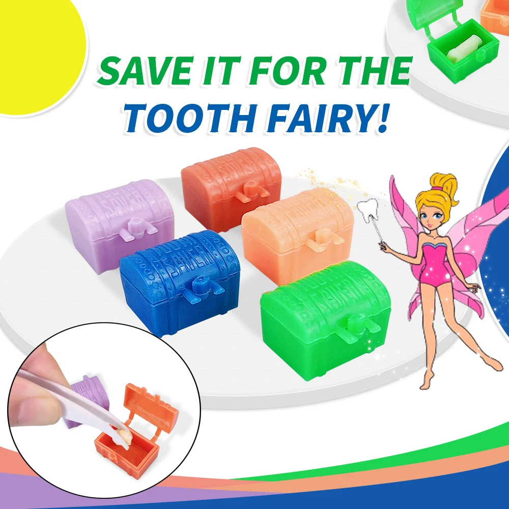 50Pcs/Box Teeth Storage Box Dental Gift Keepsake Baby Kids Tooth Souvenir Save Containers Child's Tooth Collection Organizer
50Pcs/Box Teeth Storage Box Dental Gift Keepsake Baby Kids Tooth Souvenir Save Containers Child's Tooth Collection Organizer