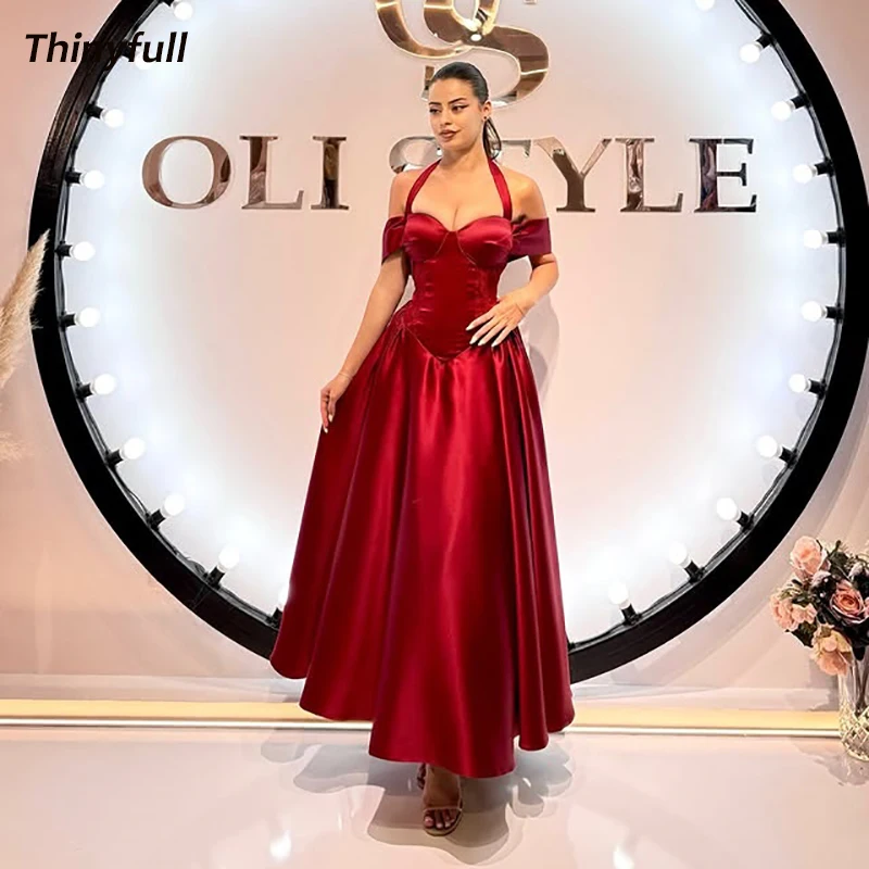 Thinyfull A-line Satin Prom Dresses Sweetheart Off Shoulder Evening Party Gowns 2025 Simple Formal Occasion Dress Customized
Thinyfull A-line Satin Prom Dresses Sweetheart Off Shoulder Evening Party Gowns 2025 Simple Formal Occasion Dress Customized