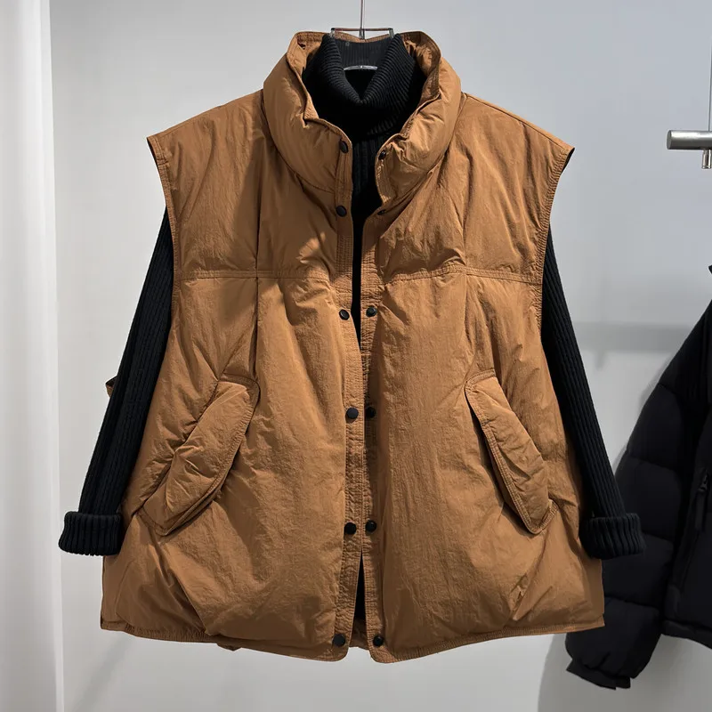 Women's Short Loose Down Vest Autumn Winter New Style Korean Version Outerwear Quilted Short Jacket
Women's Short Loose Down Vest Autumn Winter New Style Korean Version Outerwear Quilted Short Jacket