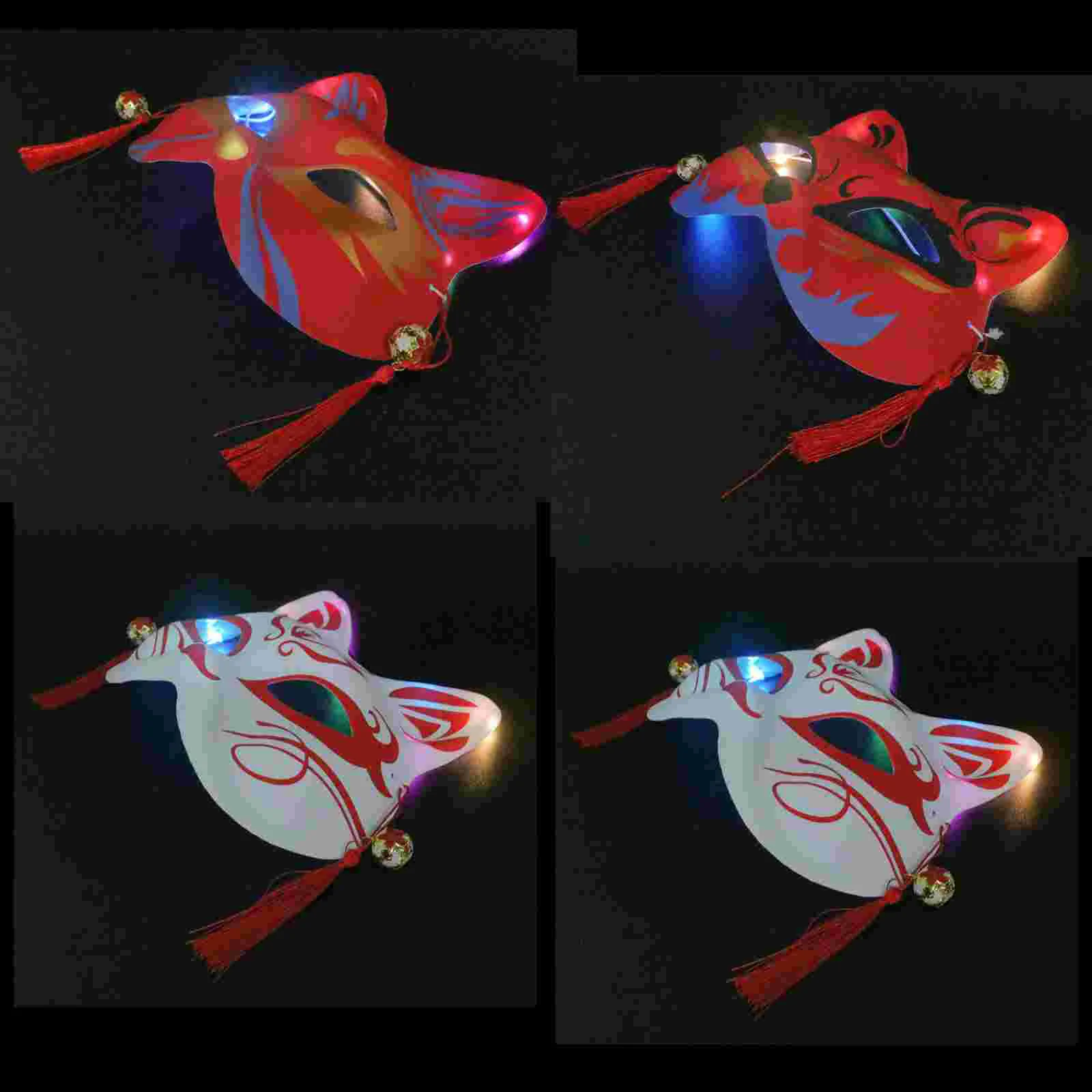 4 Pcs Halloween Mask Glow Masquerade Masks Cosplay Cat Face Design Party Luminous
4 Pcs Halloween Mask Glow Masquerade Masks Cosplay Cat Face Design Party Luminous