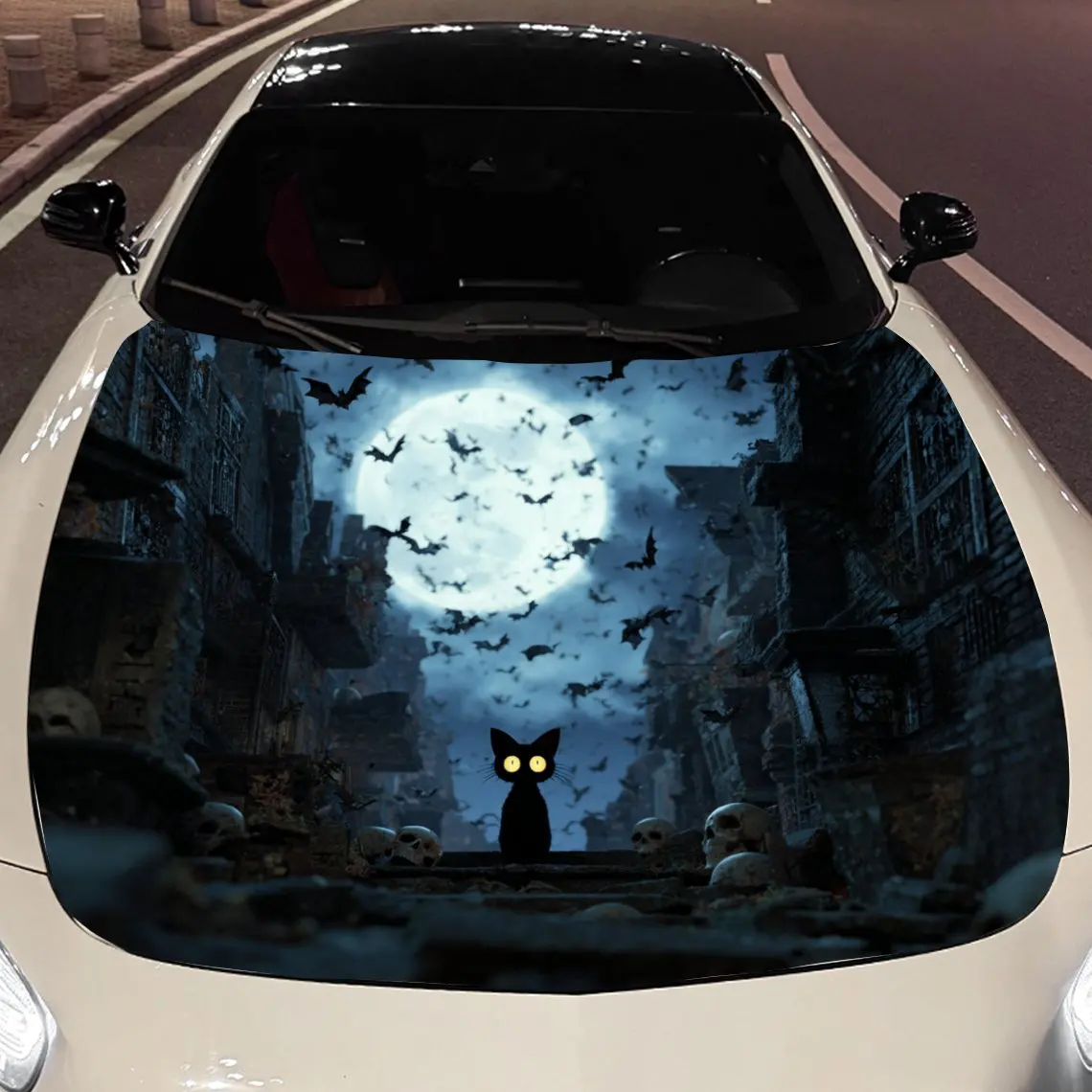 Moonlit Black Cat Nether Scene Car Vinyl Wrap, PVC Material Waterproof Car Hood Sticker, Self-Adhesive Scratch-Resistant Sticker
Moonlit Black Cat Nether Scene Car Vinyl Wrap, PVC Material Waterproof Car Hood Sticker, Self-Adhesive Scratch-Resistant Sticker