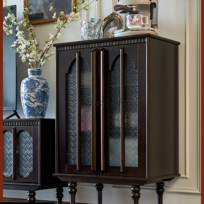 French retro light luxury pure solid wood dining side cabinet living room decoration storage display wine cabinet
French retro light luxury pure solid wood dining side cabinet living room decoration storage display wine cabinet