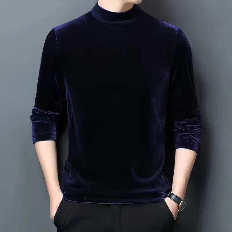 Men's Thickened Fleece Lined Long Sleeve Half High Collar Loose Fit Fashionable Sweatshirt Top for Autumn Winter Casual Wear
Men's Thickened Fleece Lined Long Sleeve Half High Collar Loose Fit Fashionable Sweatshirt Top for Autumn Winter Casual Wear