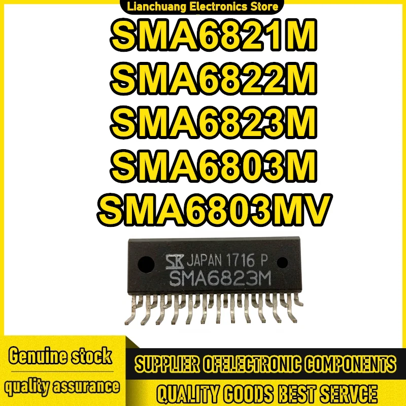 5PCS SMA6821M SMA6822M SMA6823M SMA6803M SMA6803MV ZIP-24 IC Chip 100% New Original in stock =200
5PCS SMA6821M SMA6822M SMA6823M SMA6803M SMA6803MV ZIP-24 IC Chip 100% New Original in stock =200