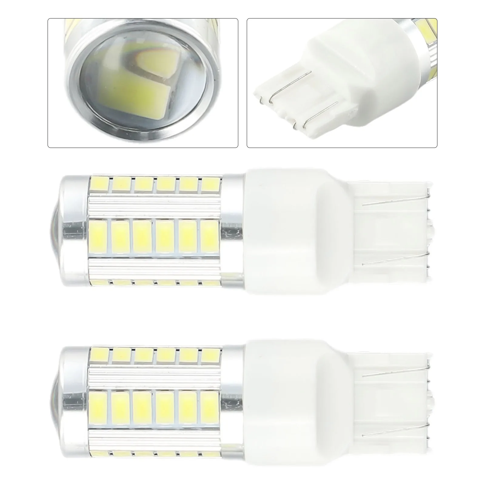2pcs/Set T20 33 SMD W21/5W 580 7443 Dual Filament LED DRL Sidelight Super White Bulbs Car Turn Signal Reversing Light Motorcycle
2pcs/Set T20 33 SMD W21/5W 580 7443 Dual Filament LED DRL Sidelight Super White Bulbs Car Turn Signal Reversing Light Motorcycle