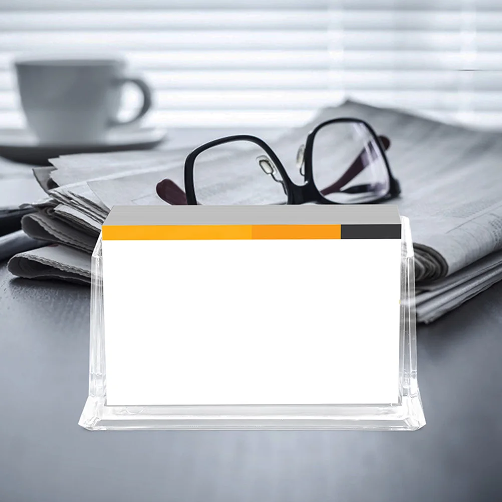 2 Pcs Business Card Holder Display Stand Desk Rack Case Desktop Transparent Name Cards
2 Pcs Business Card Holder Display Stand Desk Rack Case Desktop Transparent Name Cards