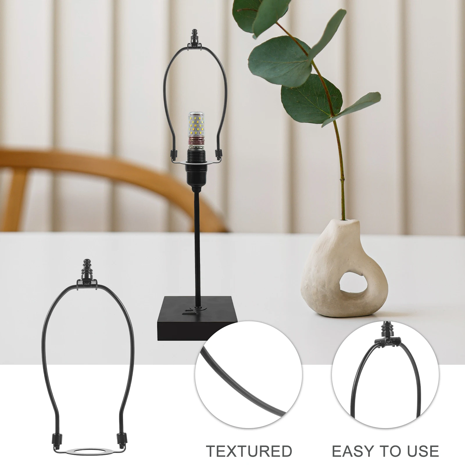8 Inch Floor Lamp Harp E26 Black Lightweight Stable DIY Accessory Home Restaurant Lamp Shade Holder Bracket Repair Parts
8 Inch Floor Lamp Harp E26 Black Lightweight Stable DIY Accessory Home Restaurant Lamp Shade Holder Bracket Repair Parts